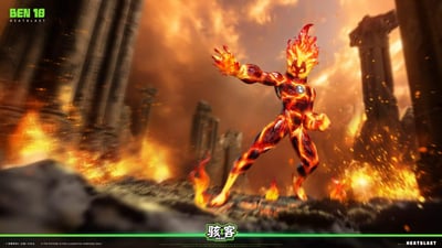 【預購】Ben 10 火焰人Heatblast&鑽石戰神Diamondhead X 駭客工作室9