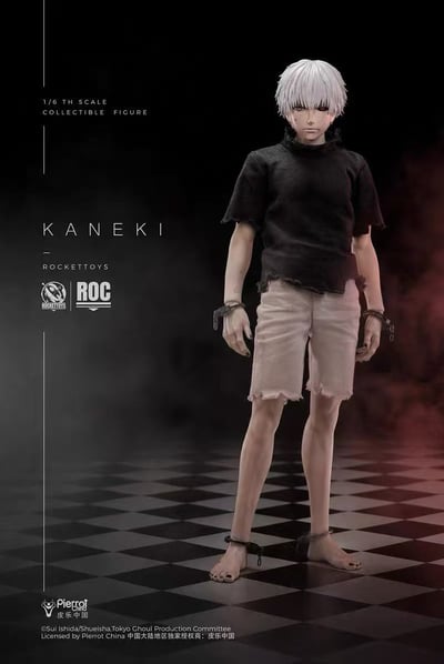 【售罄展示追加請私訊客服@toystationtw】東京喰種 1/6可動人偶 覺醒Ver. ROC-024 金木研 X Rocket Toys+皮樂中國 正版授權9