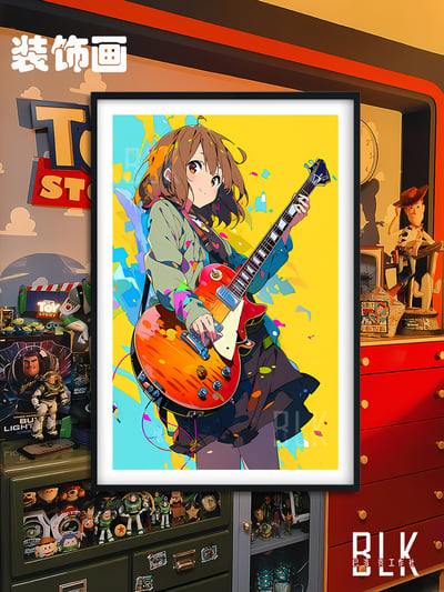 【預購】輕音少女《炫彩平澤唯》動漫裝飾畫&冰箱貼 X 巴洛克工作室4