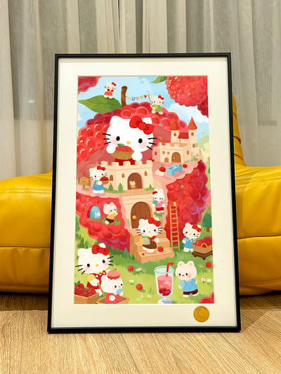 【預購】Hello Kitty《荔枝kitty》動漫裝飾畫 X 星空工作室3