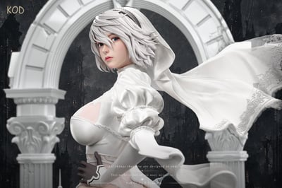 【預購】尼爾自動人形 白金花嫁系列第一彈 黑白婚紗-2B X KOD-Studio5