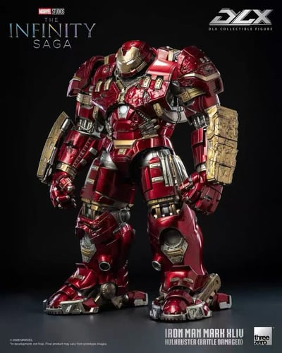 【售罄展示追加請私訊客服@toystationtw】Marvel漫威 DLX鋼鐵人Mark 44 反浩克裝甲 戰損版 3Z09190C0 X Threezero4