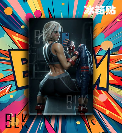 【預購】街頭霸王《自拍嘉米》裝飾畫&冰箱貼 X 巴洛克工作室4