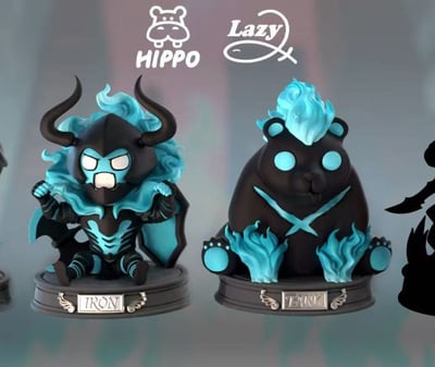 【補款】我獨自升級 坐姿系列第二彈 艾恩&坦克 X Hippo+Lazy1