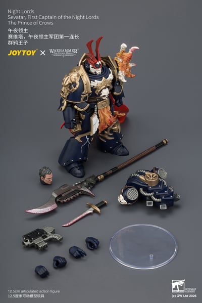 【售罄展示追加請私訊客服@toystationtw】午夜領主 賽維塔 午夜領主軍團第一連長-群鴉王子 X JOYTOY13