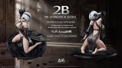 【售罄展示追加請私訊客服@toystationtw】尼爾自動人形 女雕系列 2B X 森嶼工作室5