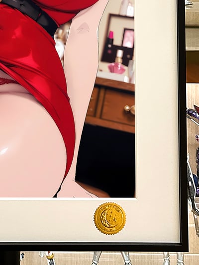 【預購】美麗新世界《紅花金美庭》動漫裝飾畫 X 星空工作室4
