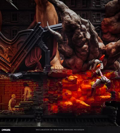 【預購】進擊的巨人 “宣戰” X CHIKARA力量5