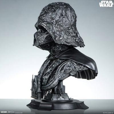 【售罄展示追加請私訊客服@toystationtw】星球大戰 黑武士 Darth Vader 達斯·維達 藝術胸像 200664 X Sideshow9