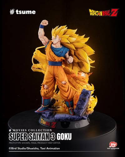 【售罄展示追加請私訊客服@toystationtw】七龍珠 Super Saiyan 3 Goku - Movies Collection 超級賽亞人3 悟空 X Tsume 正版授權3