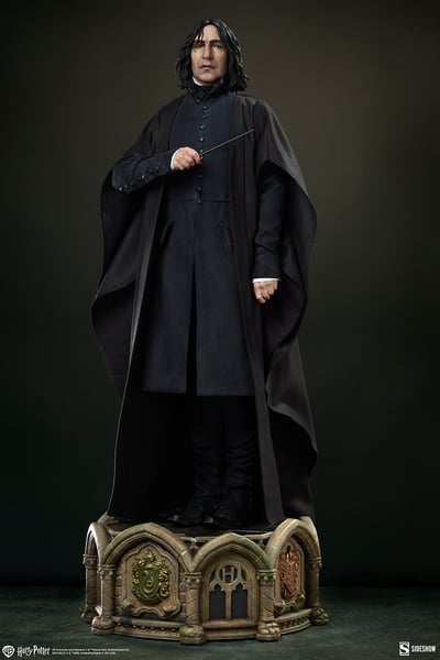 【售罄展示追加請私訊客服@toystationtw】哈利·波特 西弗勒斯·斯內普 混合材質雕像人偶 300051 X Sideshow11