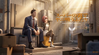 【預購】《躲在超市後門抽煙的兩人》下班後的休憩時刻 佐佐木&山田 X Saoirse工作室2