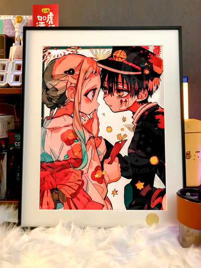 【預購】《地縛兩小隻》動漫裝飾畫 X 星空工作室4