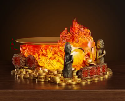 【預購】宮崎駿 招財系列 雙版本 招財托盤卡西法 X WAWA-Studio8