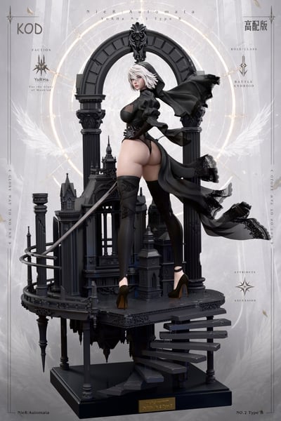 【預購】尼爾自動人形 白金花嫁系列第一彈 黑白婚紗-2B X KOD-Studio6