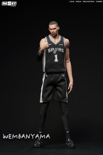 【預購】NBA 1/6可動人偶套裝【可動眼】文班亞馬雙造型 X Reset-Studio5
