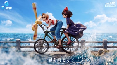 【預購】宮崎駿 自行車系列002-乘風而行 魔女宅急便 琪琪和蜻蜓 X T-one2