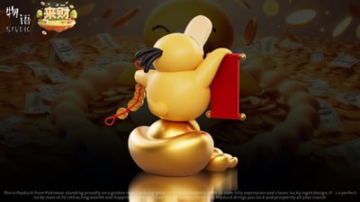 【預購】寶可夢 來財系列第五彈 招財可達鴨 X 物語+來財工作室6