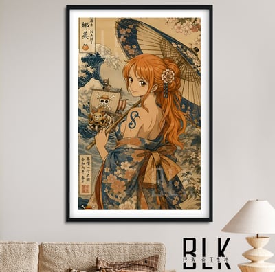 【預購】海賊王《和服娜美》裝飾畫&冰箱貼 X 巴洛克工作室1