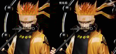 【預購】《火影忍者》六道仙人模式-漩渦鳴人&輪回眼-宇智波佐助 X 皮樂中國+雲頂摘星工作室 正版授權9