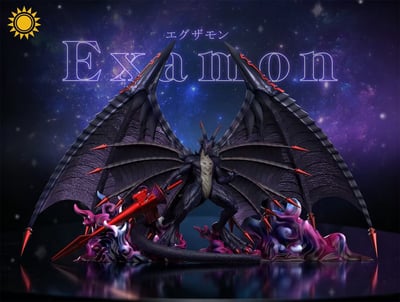 【預購】數碼寶貝 龍帝-黑暗形態 艾可薩獸 X 太陽模玩2