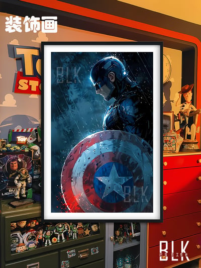 【預購】Marvel漫威《美隊》裝飾畫&冰箱貼 X 巴洛克工作室4
