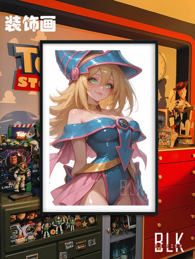 【預購】遊戲王《魔術女孩》裝飾畫&冰箱貼 X 巴洛克工作室4
