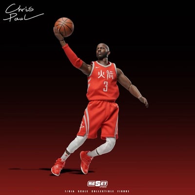 【預購】NBA 收藏級可動人偶套裝 中文火箭紀念版-保羅 X Reset-Studio4