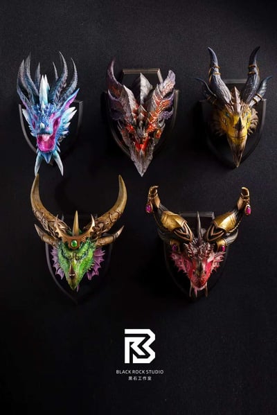 【預購】魔獸世界 私定系列 五色守護巨龍冰箱貼 X BRS黑石3