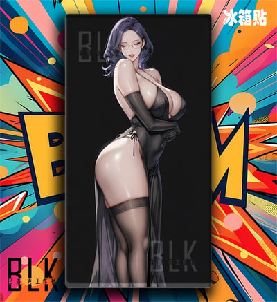 【預購】美麗新世界《黑衣金組長》動漫裝飾畫&冰箱貼 X 巴洛克工作室3
