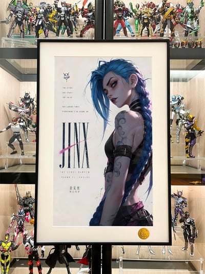 【預購】英雄聯盟《Jinx》動漫遊戲裝飾畫畫 X 星空工作室2