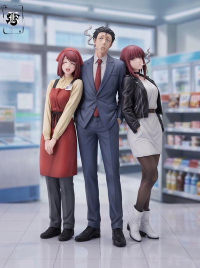 【售罄展示追加請私訊客服@toystationtw】躲在超市後門抽煙的兩人 佐佐木➕田山小姐 X SPK-Studio2