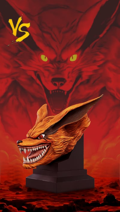 【預購】火影忍者 尾獸頭雕系列第一彈 九尾/九喇嘛頭雕 X VS模玩2