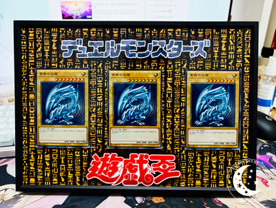 【預購】遊戲王《三青眼白龍冰箱貼創意畫》X 星空工作室5