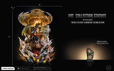 【預購】進擊的巨人 殘雲-艾倫雕像 X HERTZ工作室5