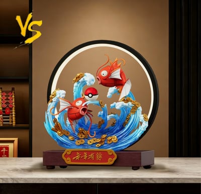 【預購】寶可夢 雙配色 新年款招財雙魚戲水 X VS模玩3