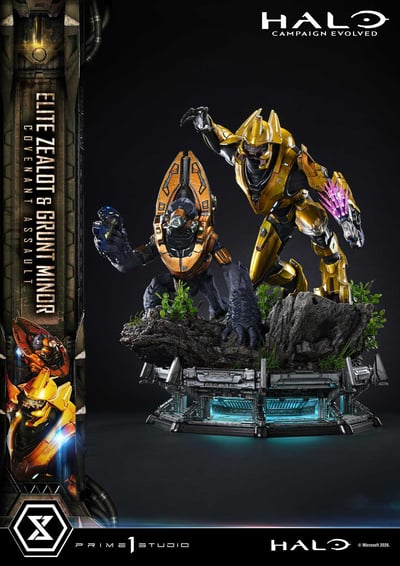【預購】光環：戰役進化 精英狂戰士 與 初級咕嚕兵：星盟強襲 X Prime 1 Statue7