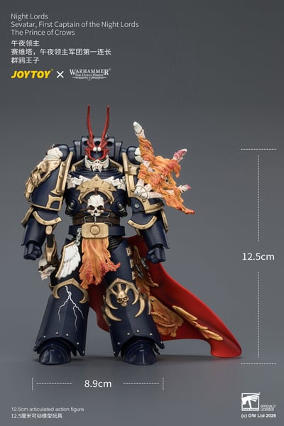 【售罄展示追加請私訊客服@toystationtw】午夜領主 賽維塔 午夜領主軍團第一連長-群鴉王子 X JOYTOY12