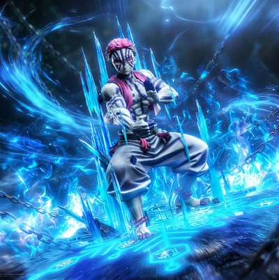 【預購】鬼滅之刃 共鳴系列 雙比例 上弦三 猗窩座 X Zayico工作室1