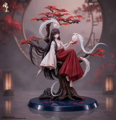 【預購】犬夜叉 棲於靈樹的巫女-桔梗1/7完成品手辦 X 魂玉2