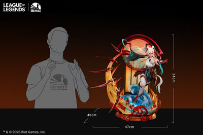 【預購】《英雄聯盟》剪紙仙靈 1/4全身像 艾瑞莉婭 X 開天工作室9