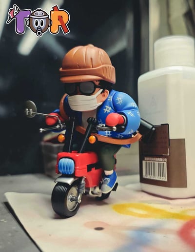 【售罄展示追加請私訊客服@toystationtw】七龍珠 鳥山明系列006 騎車鳥山明 X TOR-Studio5