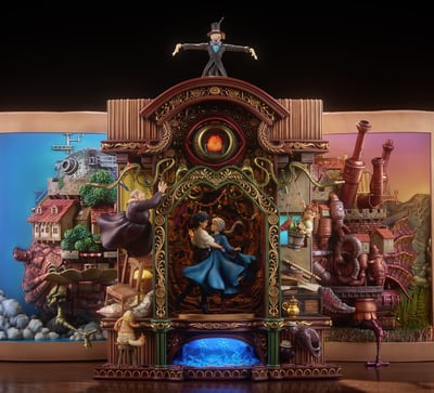 【售罄展示追加請私訊客服@toystationtw】宮崎駿 美術館系列第④款 2004-霍爾的移動城堡 X ZUOBAN作伴1