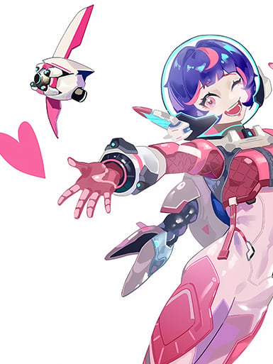 【預購】守望先鋒《朱諾》動漫裝飾畫&冰箱貼 X 巴洛克工作室6
