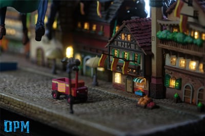 【現貨秒發】宮崎駿 桌面小場景系列006 霍爾的移動城堡 蘇菲與霍爾空中漫步 X OPM-Studio9