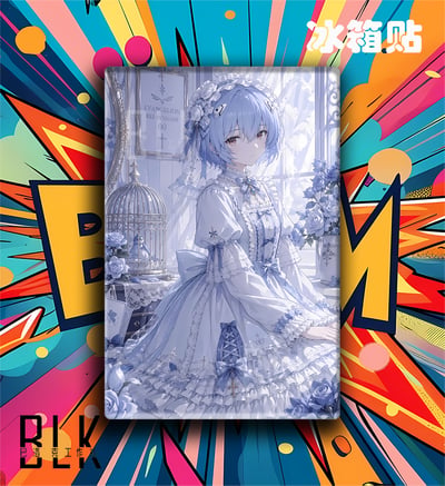 【預購】Eva新世紀福音戰士《洛麗塔明日香/綾波零》動漫裝飾畫&冰箱貼 X 巴洛克工作室5
