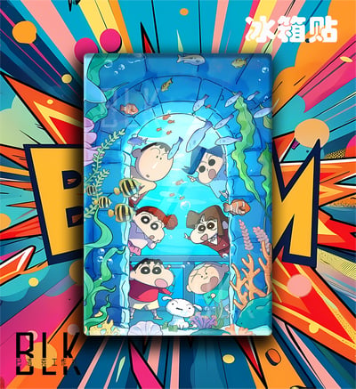 【預購】蠟筆小新《水世界小新》動漫裝飾畫&冰箱貼 X 巴洛克工作室4