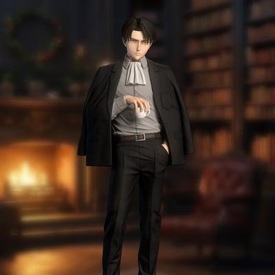 【預購】進擊的巨人 西裝兵長 X Model Power1
