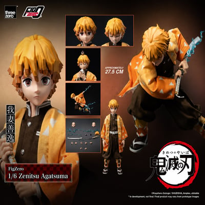 【售罄展示追加請私訊客服@toystationtw】鬼滅之刃 FigZero 我妻善逸 3Z06690W0 X Threezero1