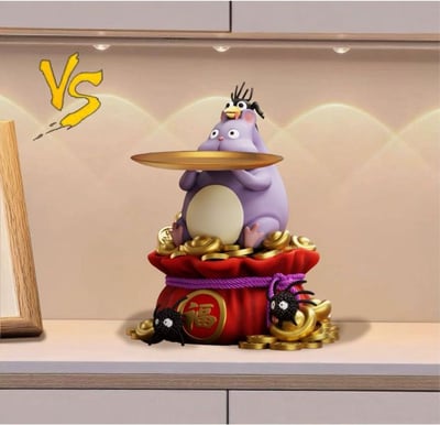 【現貨秒發】宮崎駿 家居系列18 招財托盤系列坊寶寶 X VS模玩2